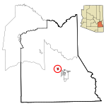 Graham County Incorporated and Unincorporated areas Pima highlighted